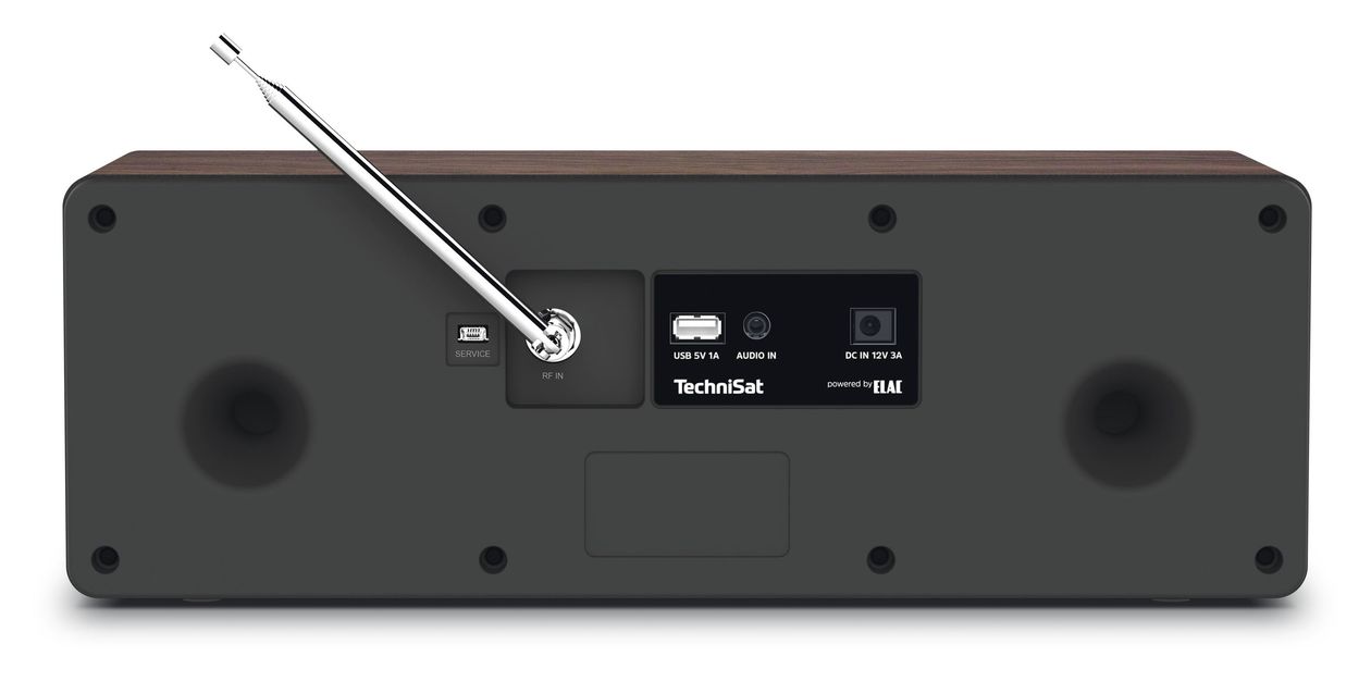 DigitRadio 3 Bluetooth DAB+, FM Radio Tragbar (Schwarz, Silber, Walnuss) 