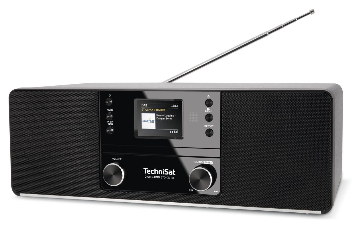 DigitRadio 370CD Bluetooth DAB+, FM Radio Persönlich  (Schwarz) 