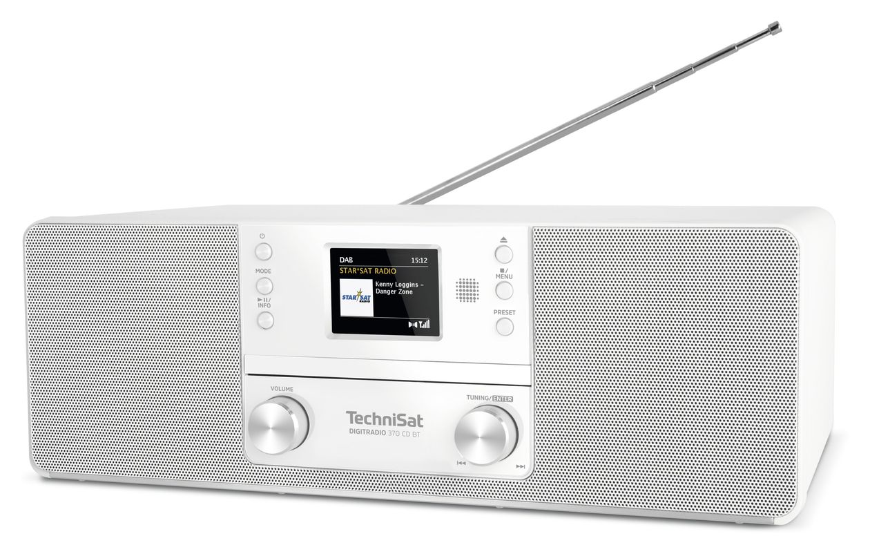 DigitRadio 370CD Bluetooth DAB+, FM Radio Persönlich  (Weiß) 