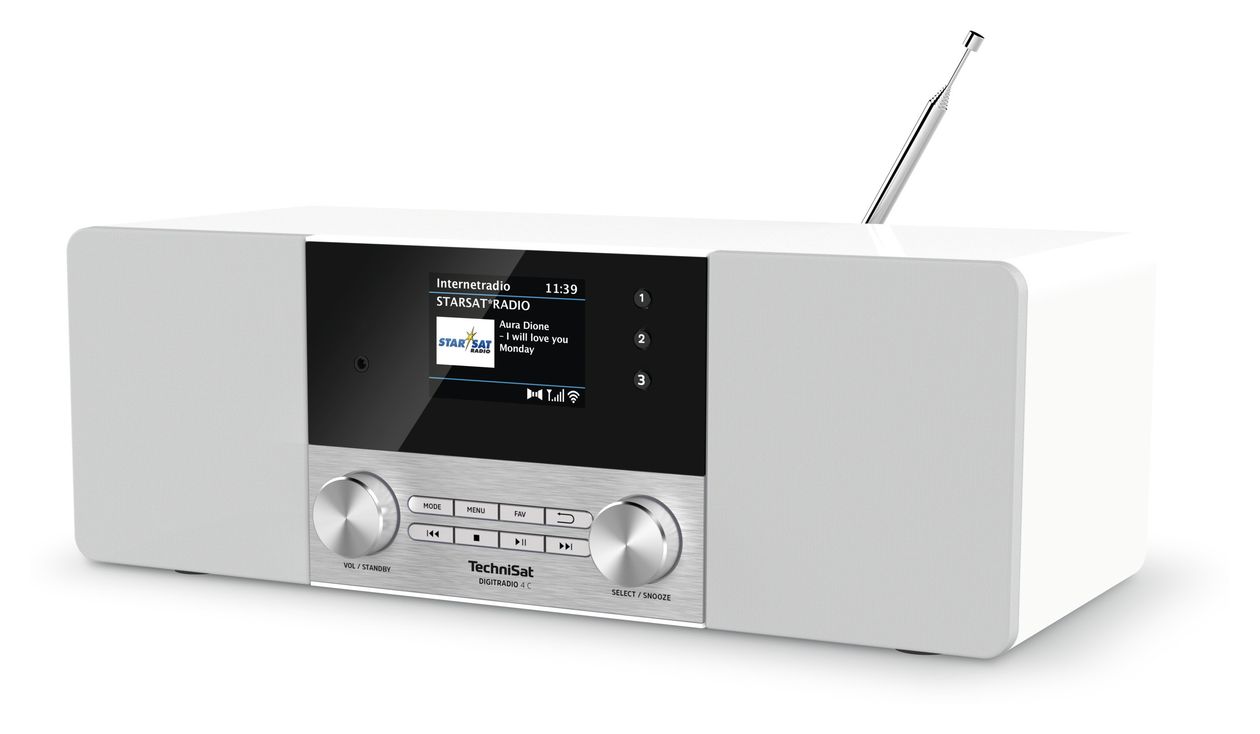 DigitRadio 4C CD Payer DAB+, FM Radio  (Silber) 