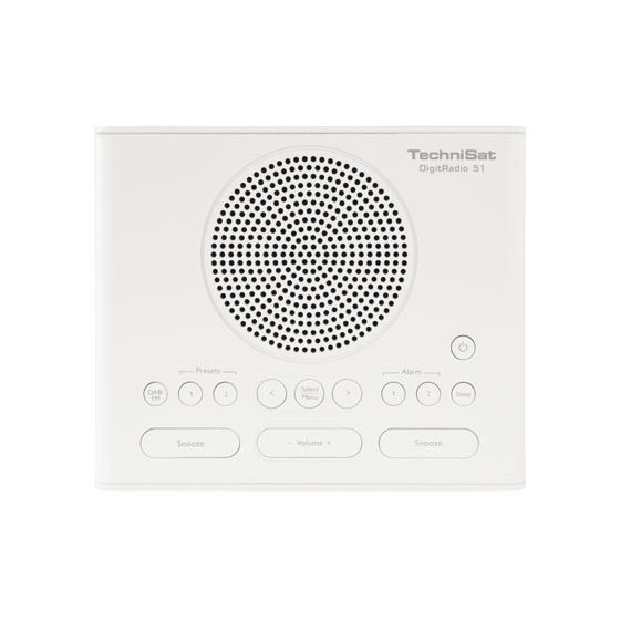 DigitRadio 51 DAB, FM Radio Uhr  (Weiß) 