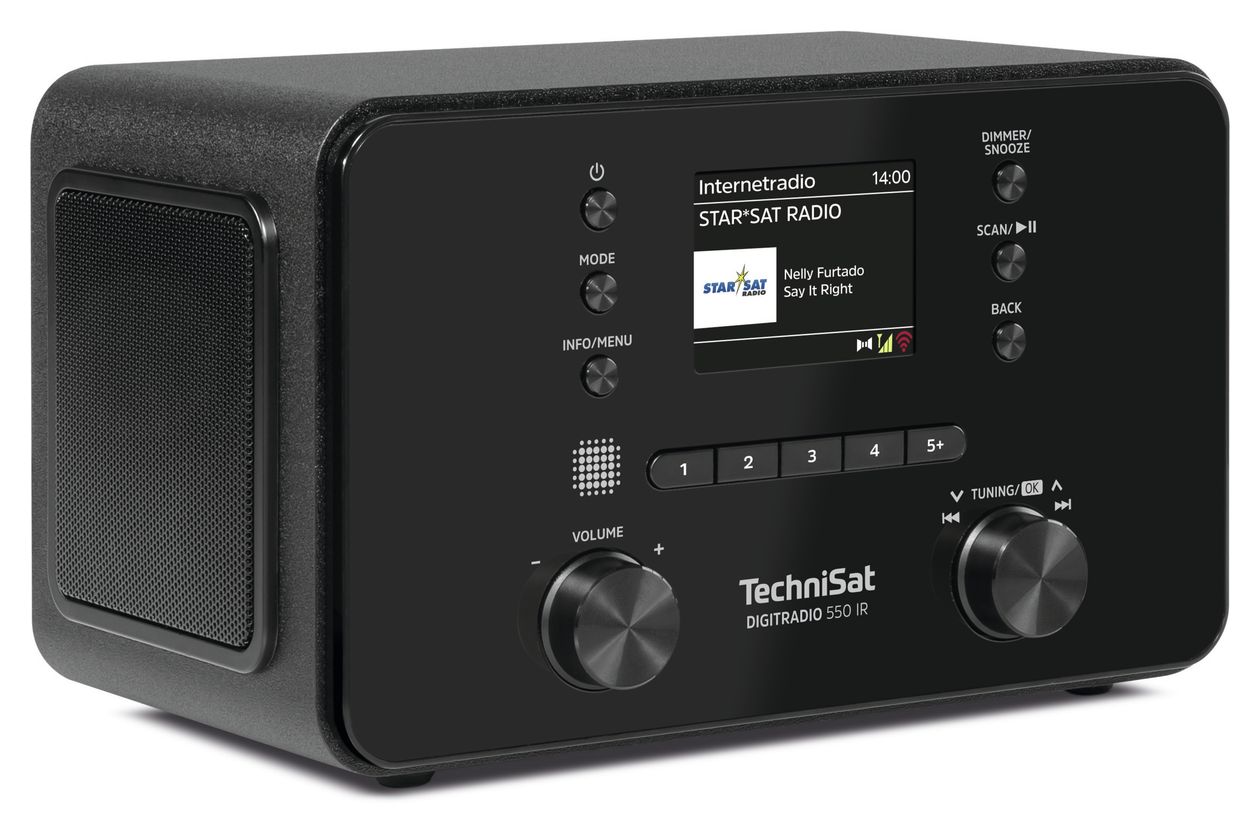 DigitRadio 550IR Bluetooth DAB+, FM Radio Persönlich  (Schwarz) 