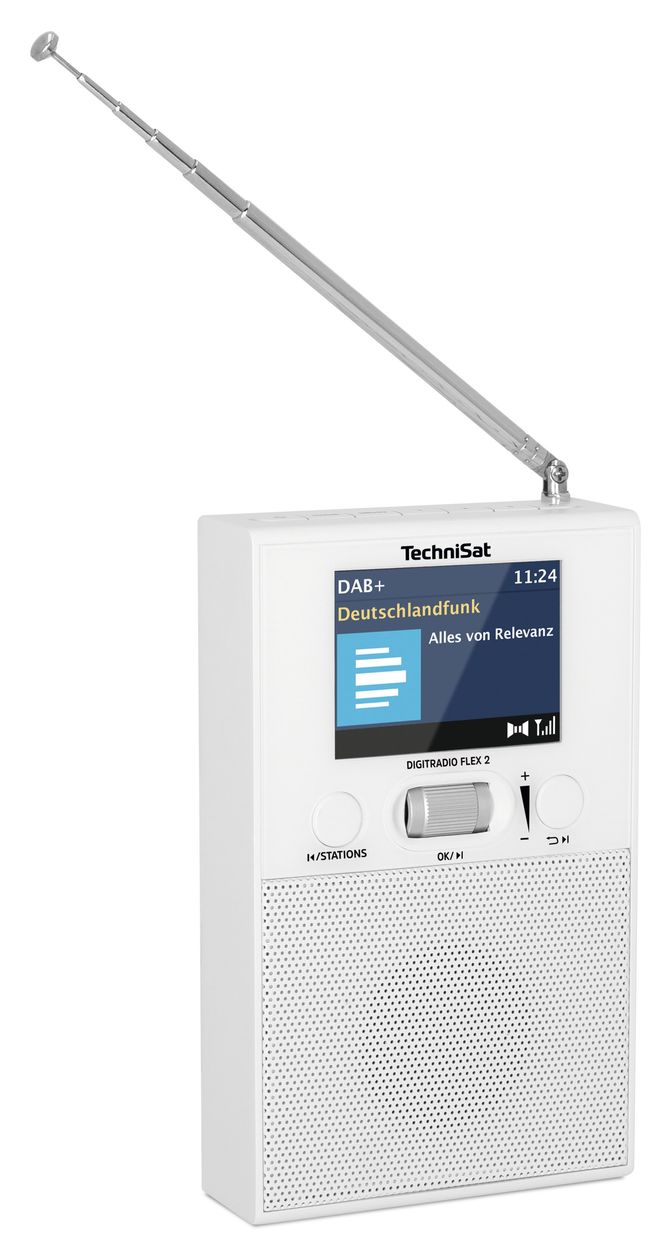 DigitRadio Flex 2 Bluetooth DAB+, FM Radio Tragbar  (Weiß) 
