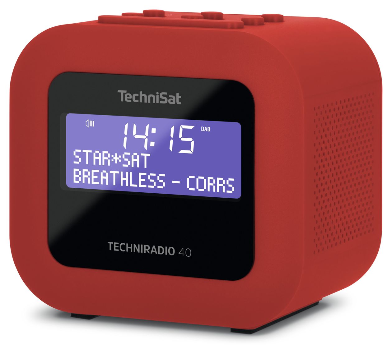 TechniRadio 40 DAB+, FM Radio Persönlich  (Rot) 
