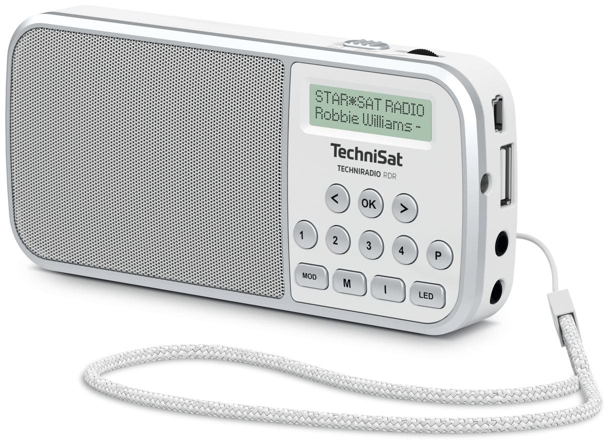 TechniRadio RDR DAB+, FM Radio (Grau, Weiß) 