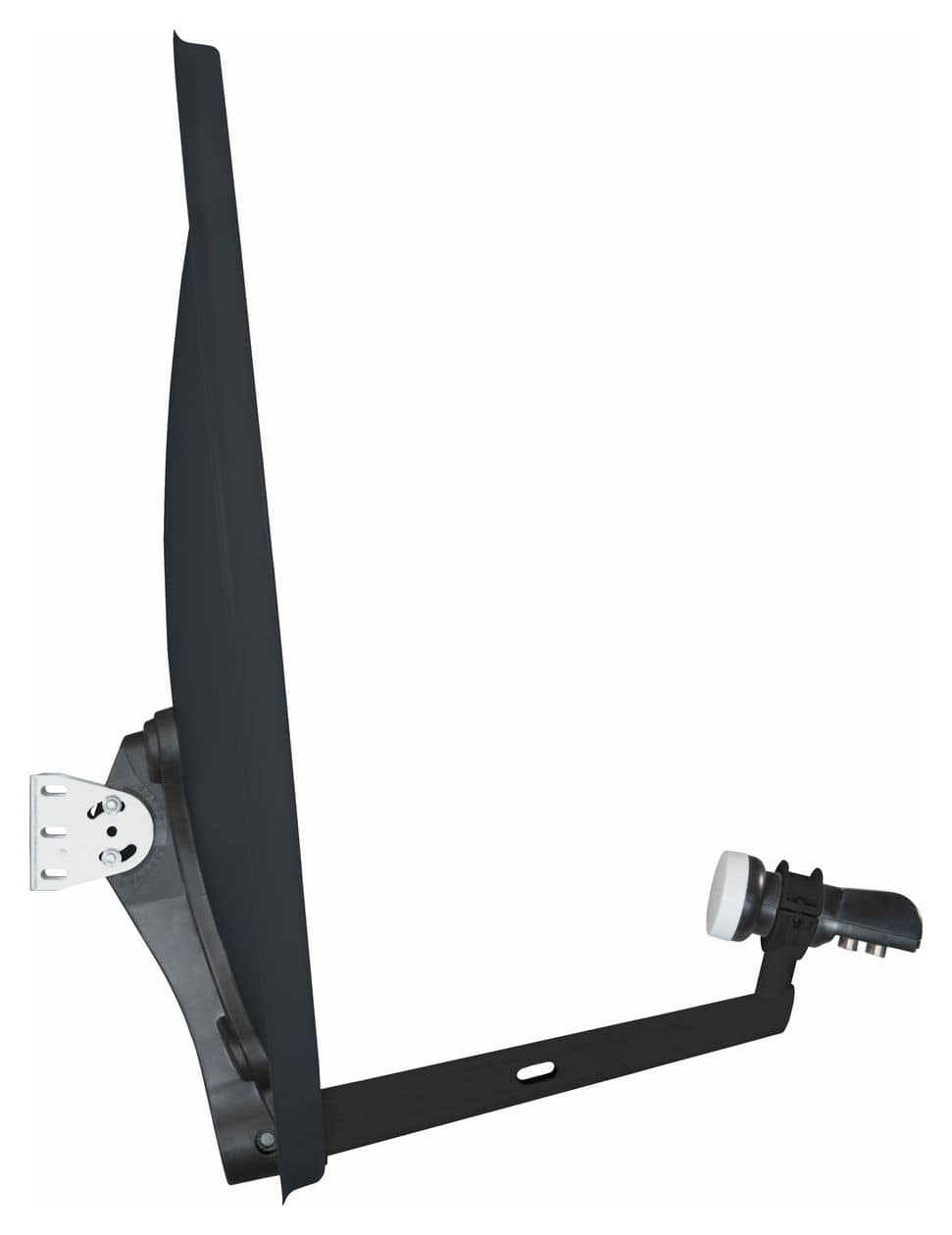 Technitenne 70 Quattro-Switch-LNB digitale Sat Antenne 70 cm Stahl Sat-Spiegel  (Schwarz) 