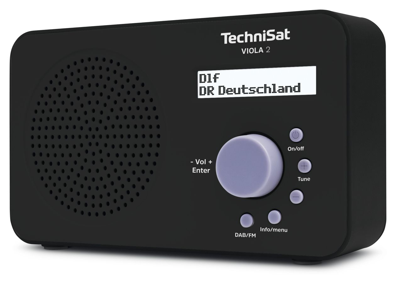 Viola 2 DAB+, FM Radio Tragbar  (Schwarz) 