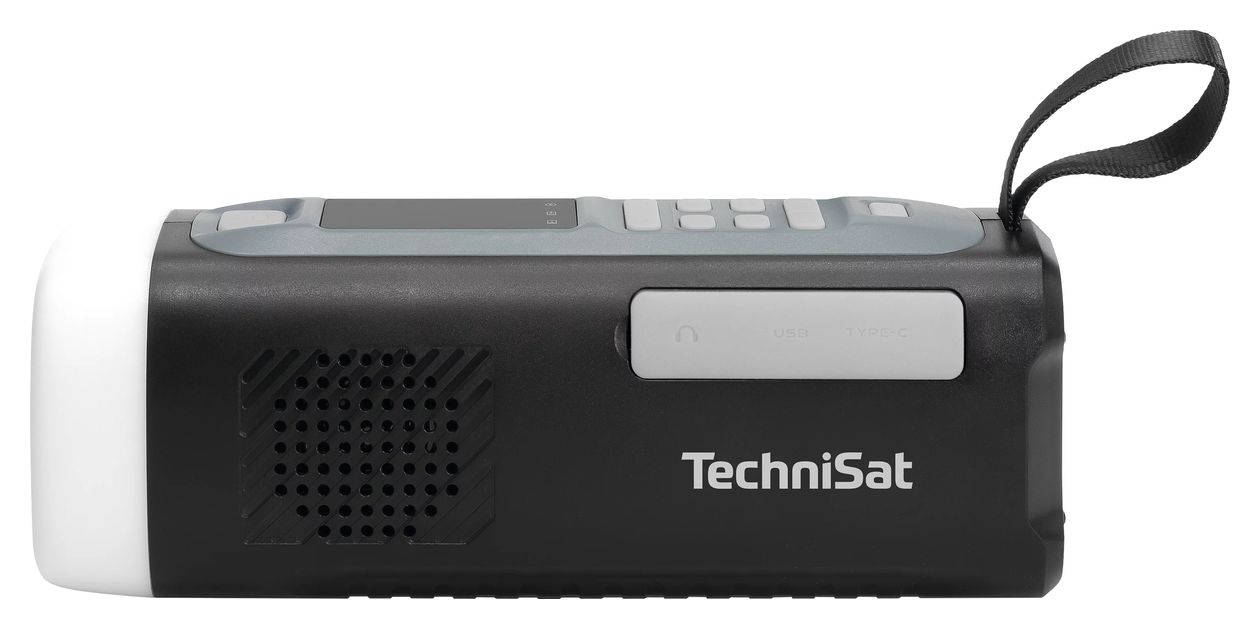 Viola Kurbelradio – Notfallradio mit Solar und Kurbel Bluetooth FM Radio Tragbar  (Schwarz) 