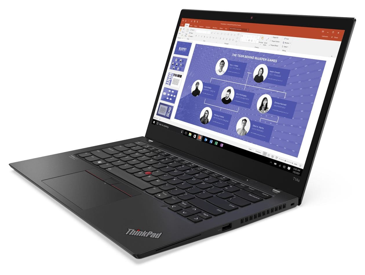 Lenovo ThinkPad T14s Gen 2 (Intel) Refurbished Full HD Notebook 35,6 cm (14 Zoll) 1920 x 1080 Pixel 256 GB SSD Windows 11 Pro Intel® Core™ i5 max. 4,4 GHz  (Schwarz) 