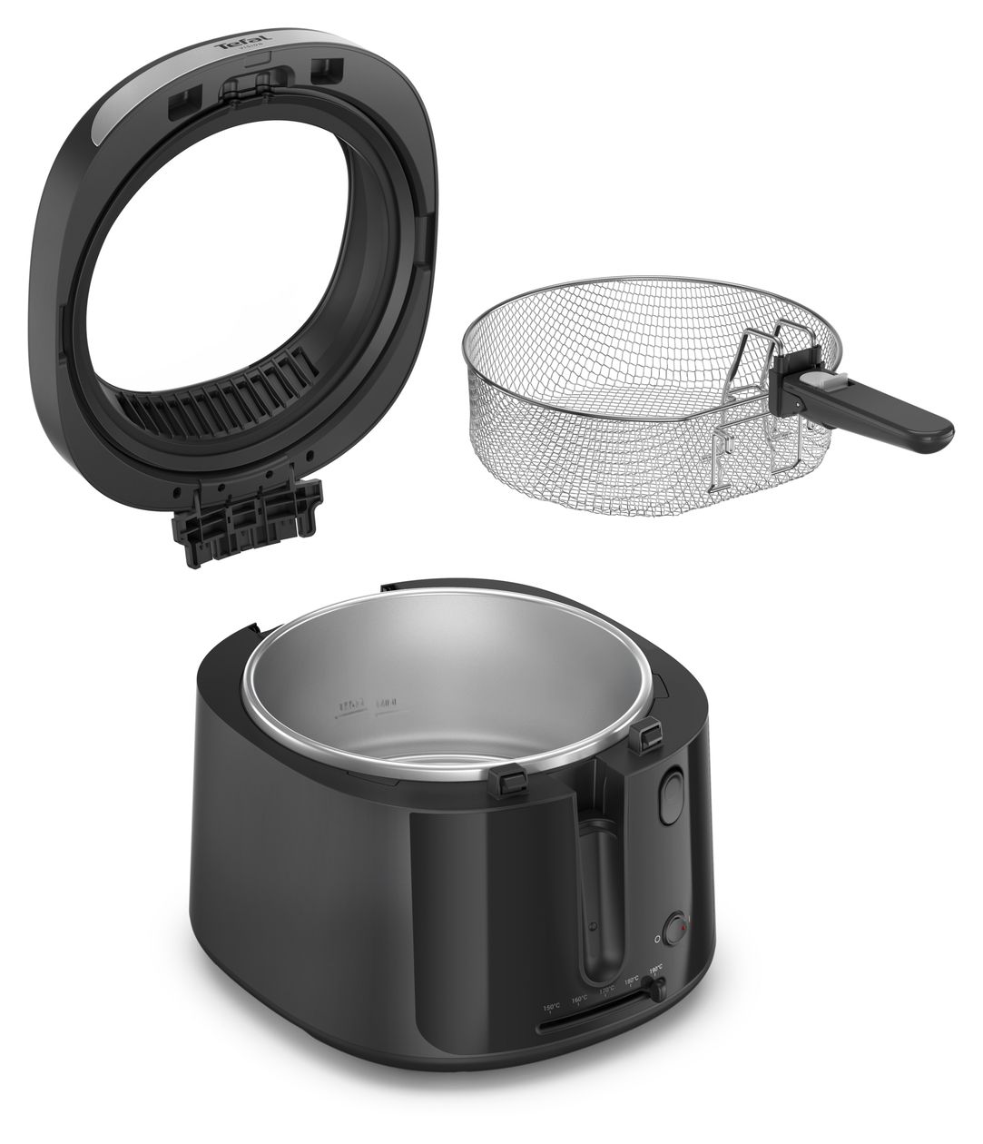FF2528E0 Vision Fritteuse 2,1 l 1900 W  (Schwarz) 