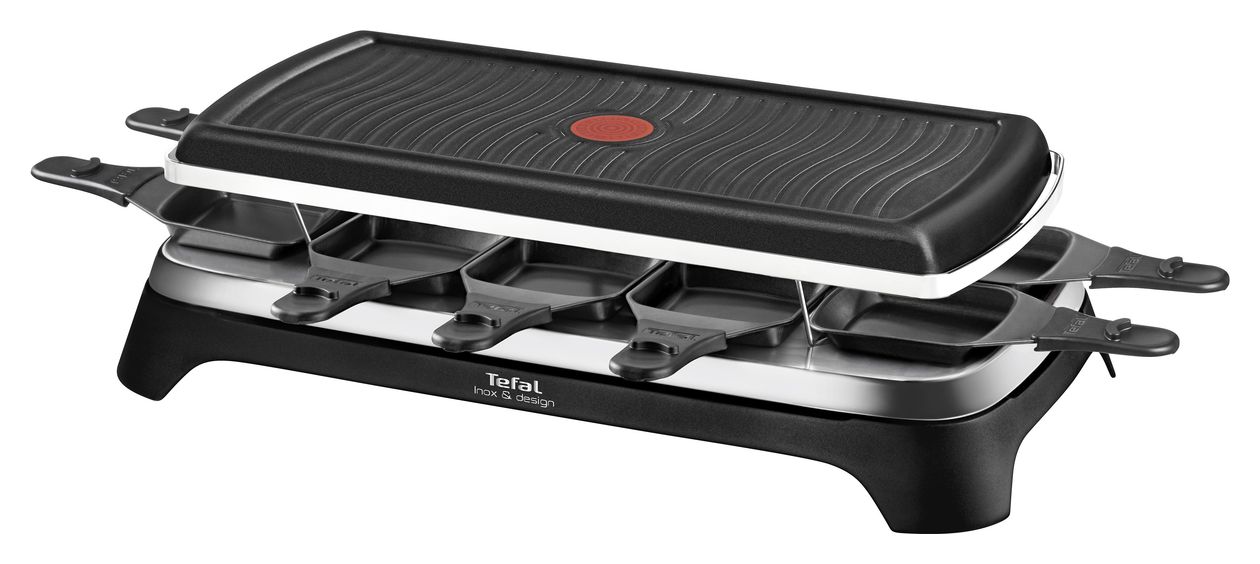 RE4588 Ambiance Raclette für 10 Personen 1350 W  (Schwarz/Edelstahl) 