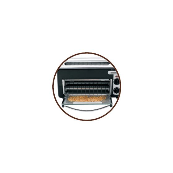 TL6008 Toast n' Grill A12 Toaster 1300 W 2 Scheibe(n)  (Aluminium, Schwarz) 