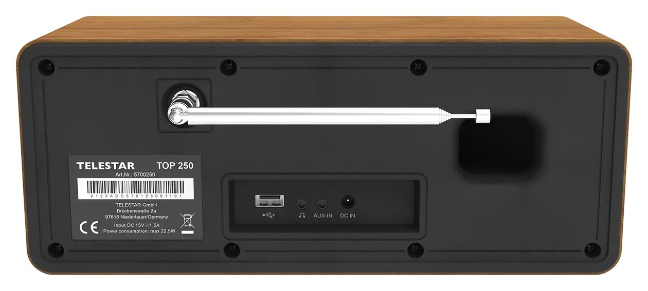 Top 250 Bluetooth DAB+, FM Radio Internet  (Holz) 