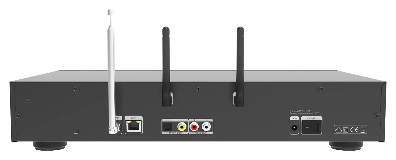 Top 500 DAB+/UKW Internetradio Bluetooth (Schwarz) 