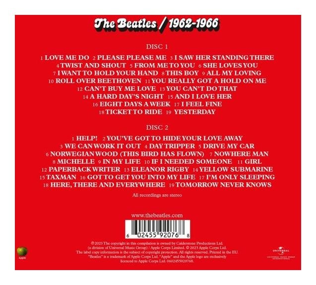 The Beatles - The Beatles 1962 - 1966 (Red Album 2CD) 