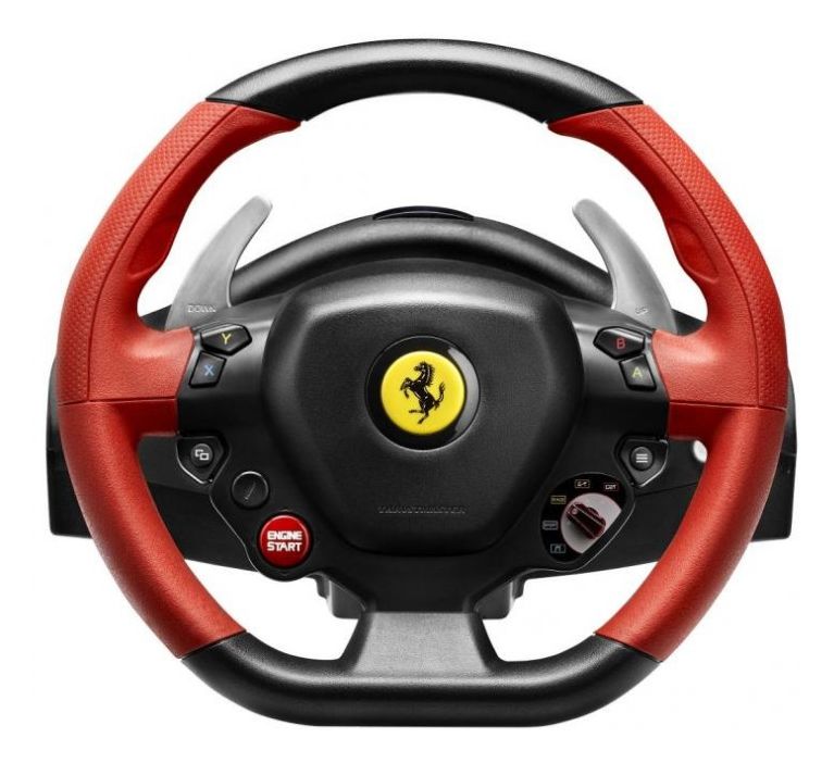 Thrustmaster Ferrari 458 Spider Racing Wheel Lenkrad + Pedale Xbox One  Kabelgebunden (Schwarz, Rot) von expert Technomarkt