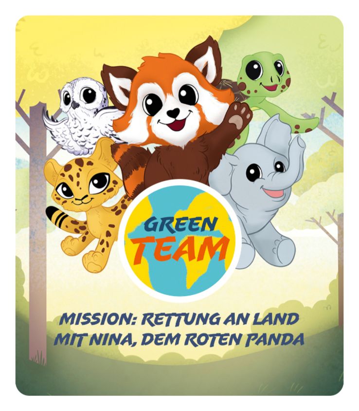 11000976 Green Team - Mission: Rettung an Land mit Nina dem roten Panda (Schwarz, Braun, Orange, Weiß) 