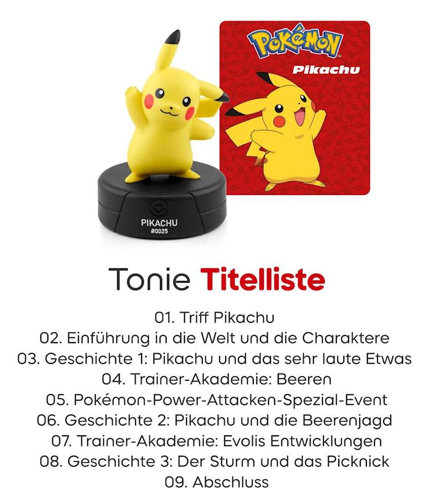11004939 Pikachu Toniebox 2 Starter Set (Gelb/Weiß/Grau/Schwarz) 