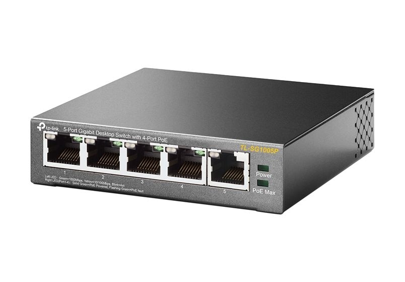 5-Port-10/100/1000Mbit/s-Desktop-Switch mit 4 PoE-Ports 