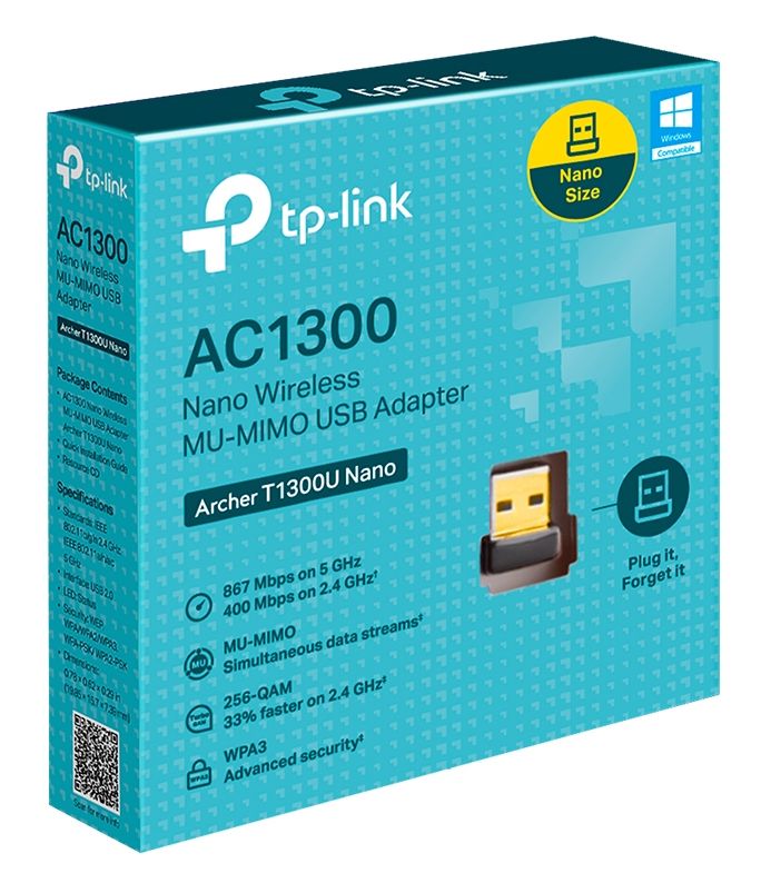 Archer T1300U Nano 867 Mbit/s WiFi 5 