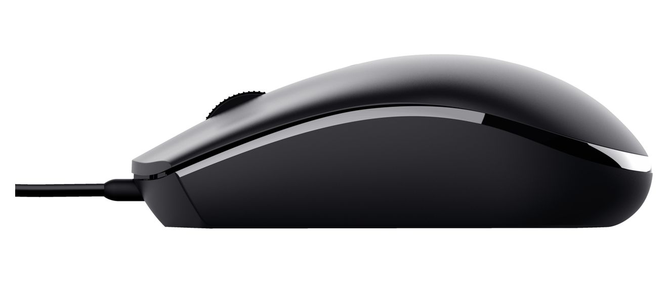 Basi 1200 DPI Büro Maus Optisch  (Schwarz) 