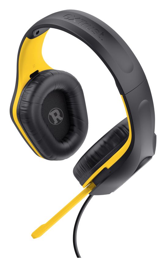 GXT415BM Zirox Batman Over Ear Kopfhörer Kabelgebunden  (Schwarz, Gelb) 
