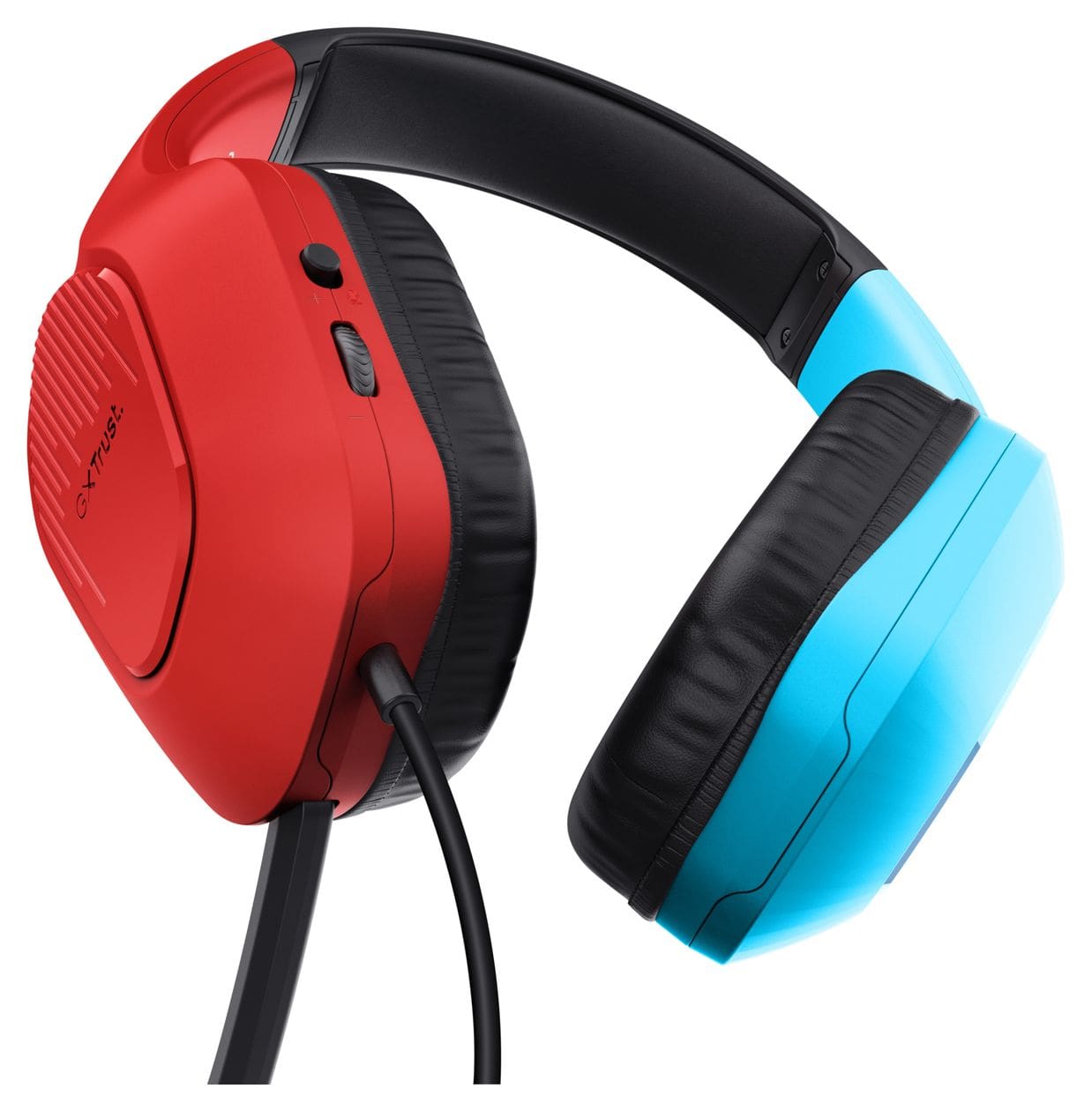 GXT416 Zirox Over Ear Kopfhörer Kabelgebunden  (Schwarz, Cyan, Rot) 