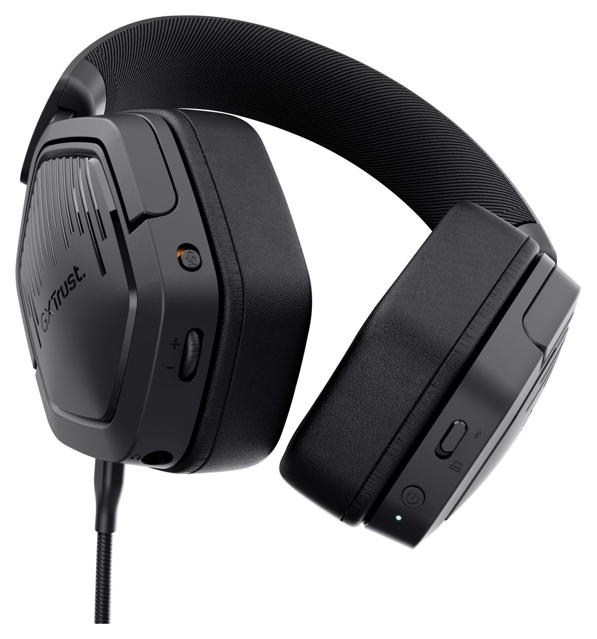 GXT493 Carus Over Ear Bluetooth Kopfhörer kabelgebunden&kabellos 20 h Laufzeit USB Type-C / USB Type-A  (Schwarz) 