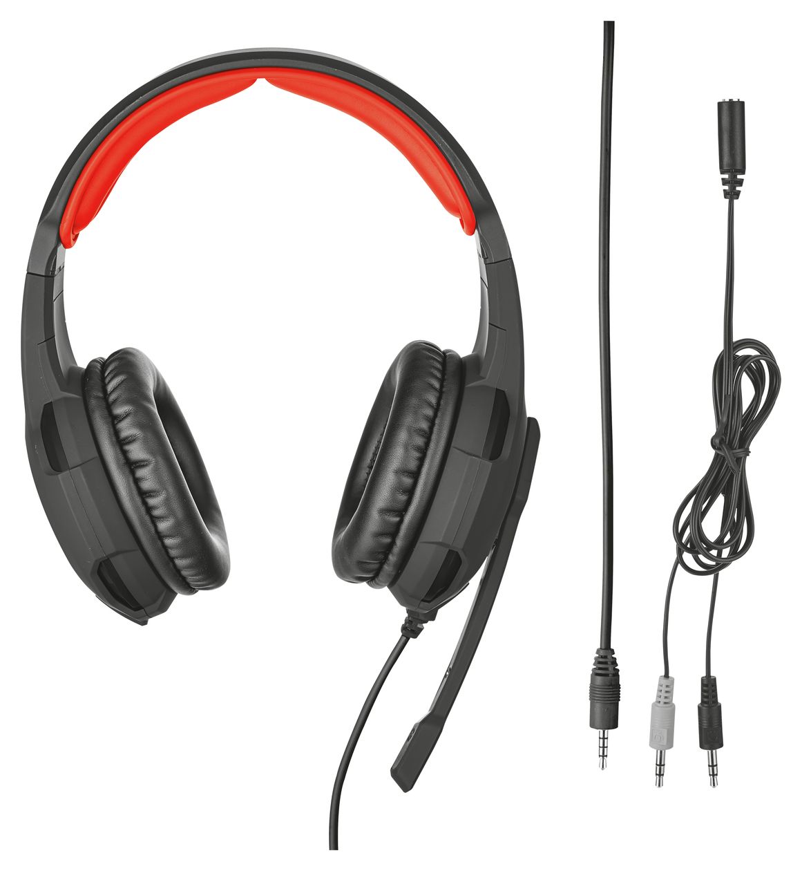 GXT784 Over Ear Kopfhörer Kabelgebunden  (Schwarz, Rot) 