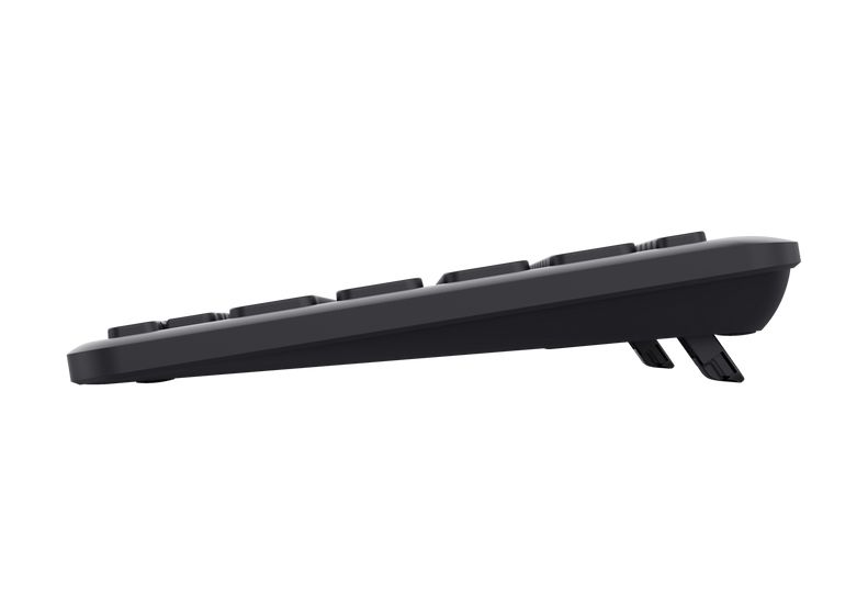 Lyra Büro Tastatur USB + RF Wireless + Bluetooth  (Schwarz) 