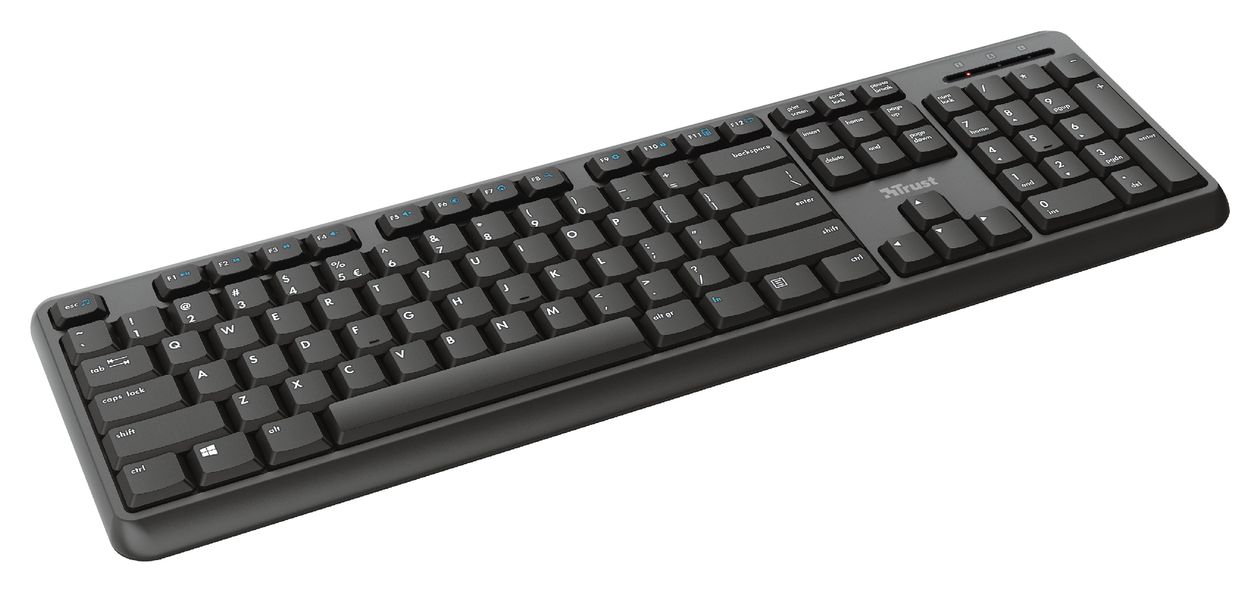 Ody Büro Tastatur RF Wireless 2.4 GHz  (Schwarz) 