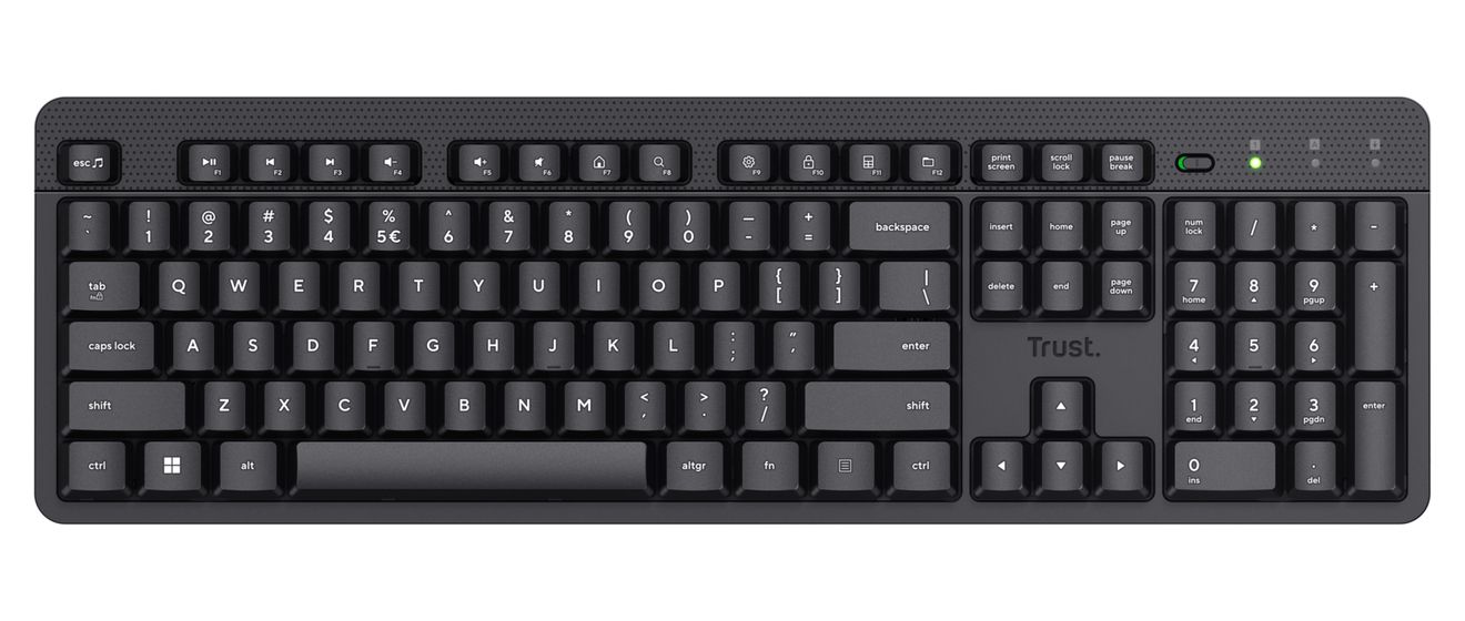 Ody II Büro Tastatur RF Wireless 2.4 GHz  (Schwarz) 