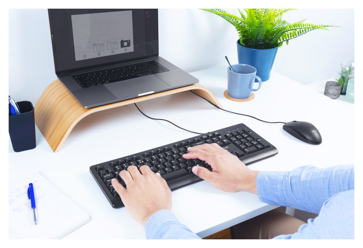 Primo Büro Tastatur USB  (Schwarz) 