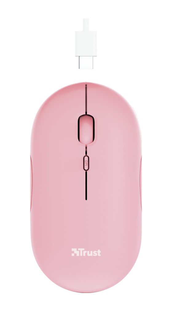 Puck 1600 DPI Büro Maus Optisch  (Pink) 