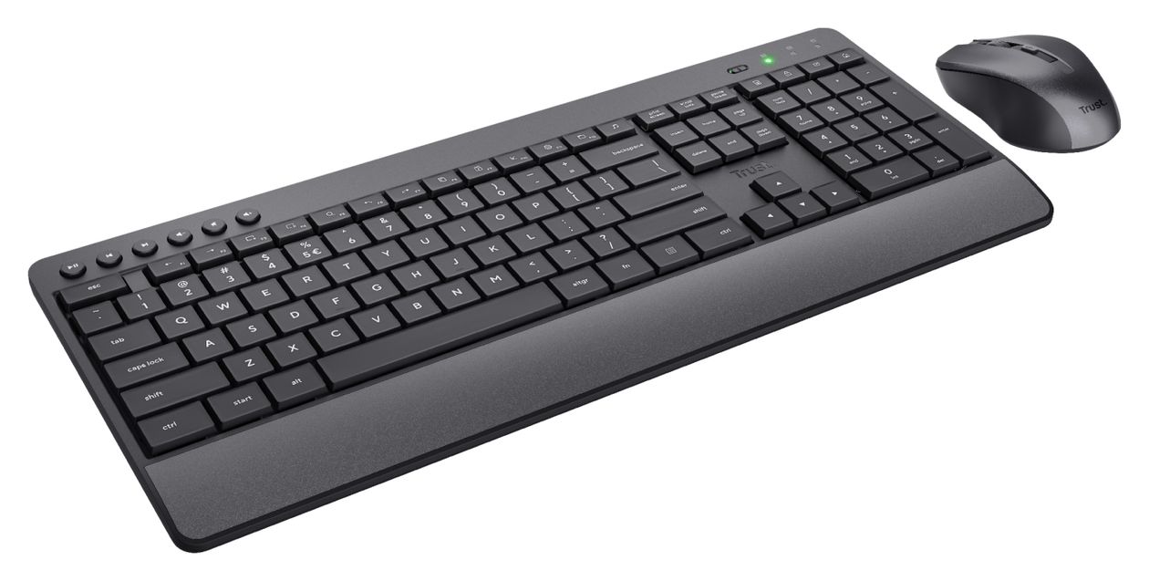 Trezo Universal Tastatur RF Wireless  (Schwarz) 
