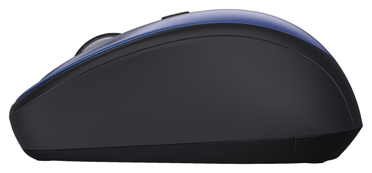 Yvi 1600 DPI Büro Maus Optisch  (Schwarz, Blau) 