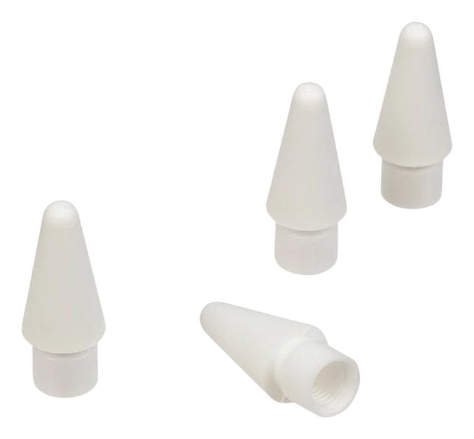 4er Pack Ersatz Spitze aus Kunststoff Apple Pencil und Tucano Pencil  (Weiß) 