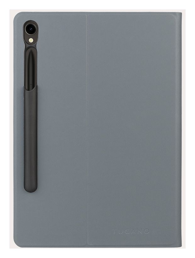 Gala Folio aus Nylon, Thermoplastische Polyurethane (TPU) für Samsung Galaxy Tab S9 (11") 2023, Tab S9 FE (10,9") 2023 bis 27,9 cm (11") Kratzresistent mit Magnetverschluss (Grau) 