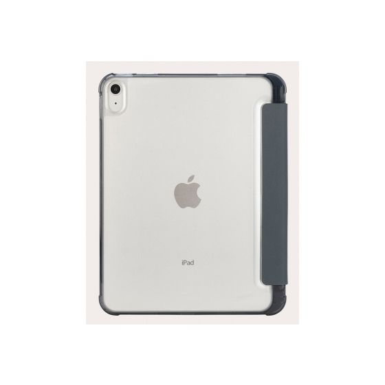Satin Folio aus Polycarbonat, Thermoplastische Polyurethane (TPU) für Apple iPad A16 und iPad 10.Gen bis 27,7 cm (10.9") Schockresistent (Dunkelblau, Transparent) 