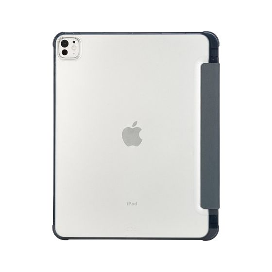 Satin Folio aus Kunststoff für Apple iPad Pro 13 Zoll M4 bis 33 cm (13") Schockresistent (Dunkelblau) 