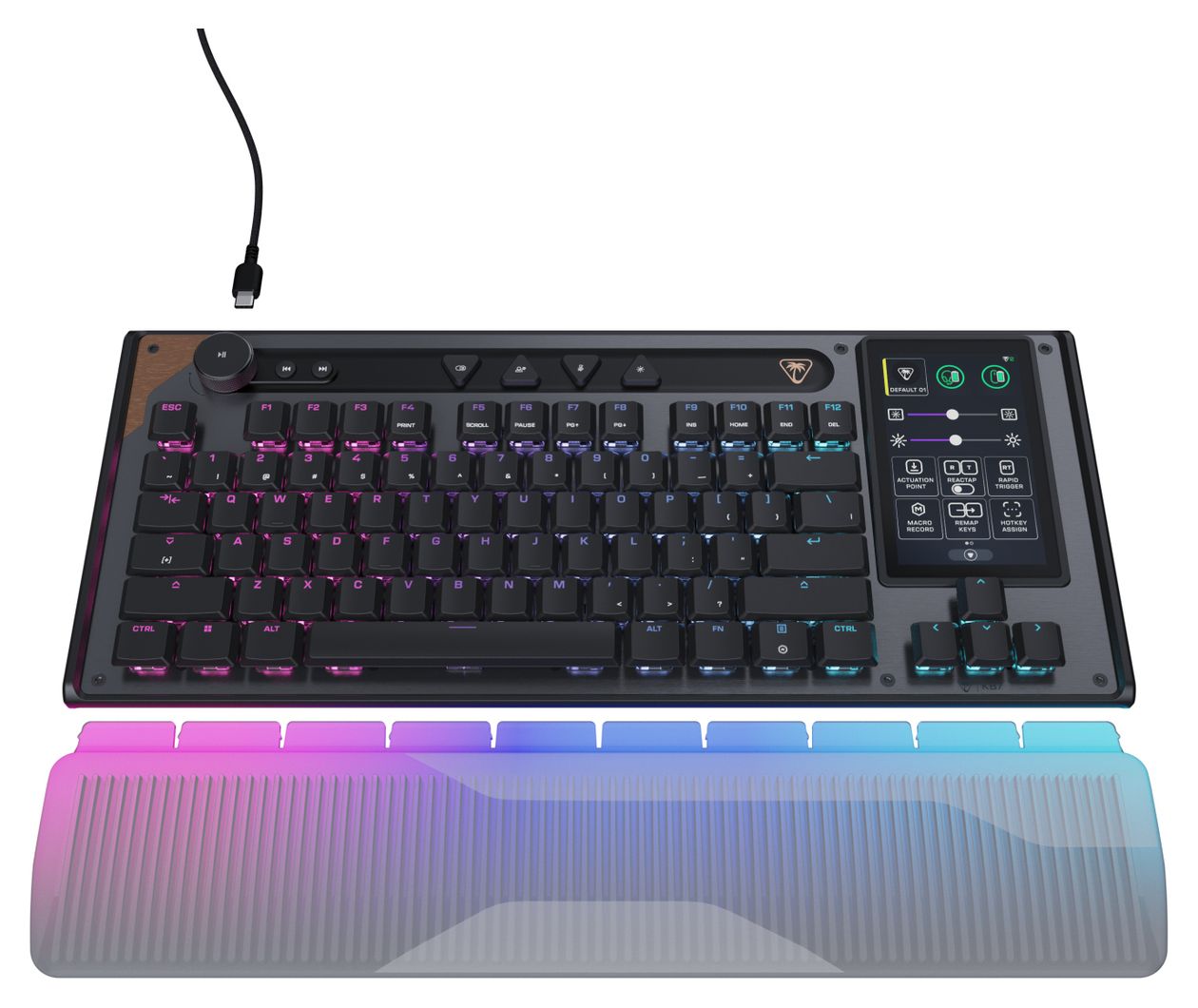 Command Series KB7 TKL Wired RGB-LED Gaming Tastatur QWERTZ USB  (Schwarz/Grau) 