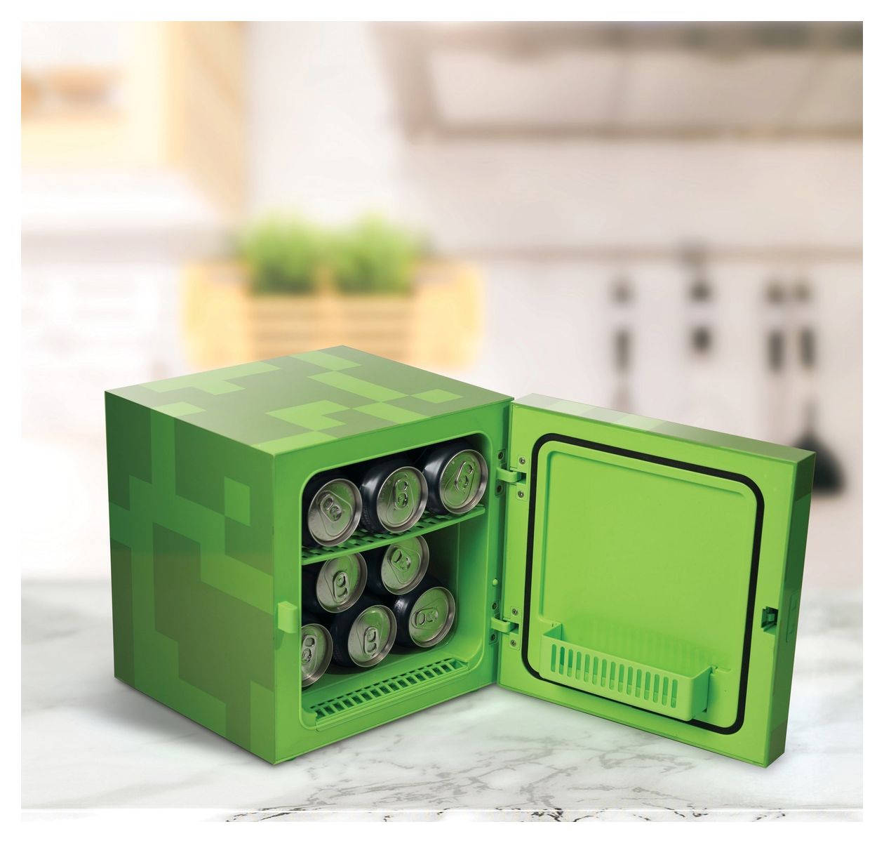Minecraft Creeper Block 6,7L Minikühlschrank 