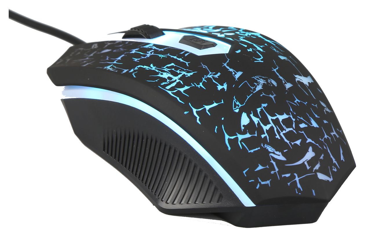 Hawk Gaming Set 4in1 LED Gaming Tastatur  (Schwarz, Rot, Weiß) 