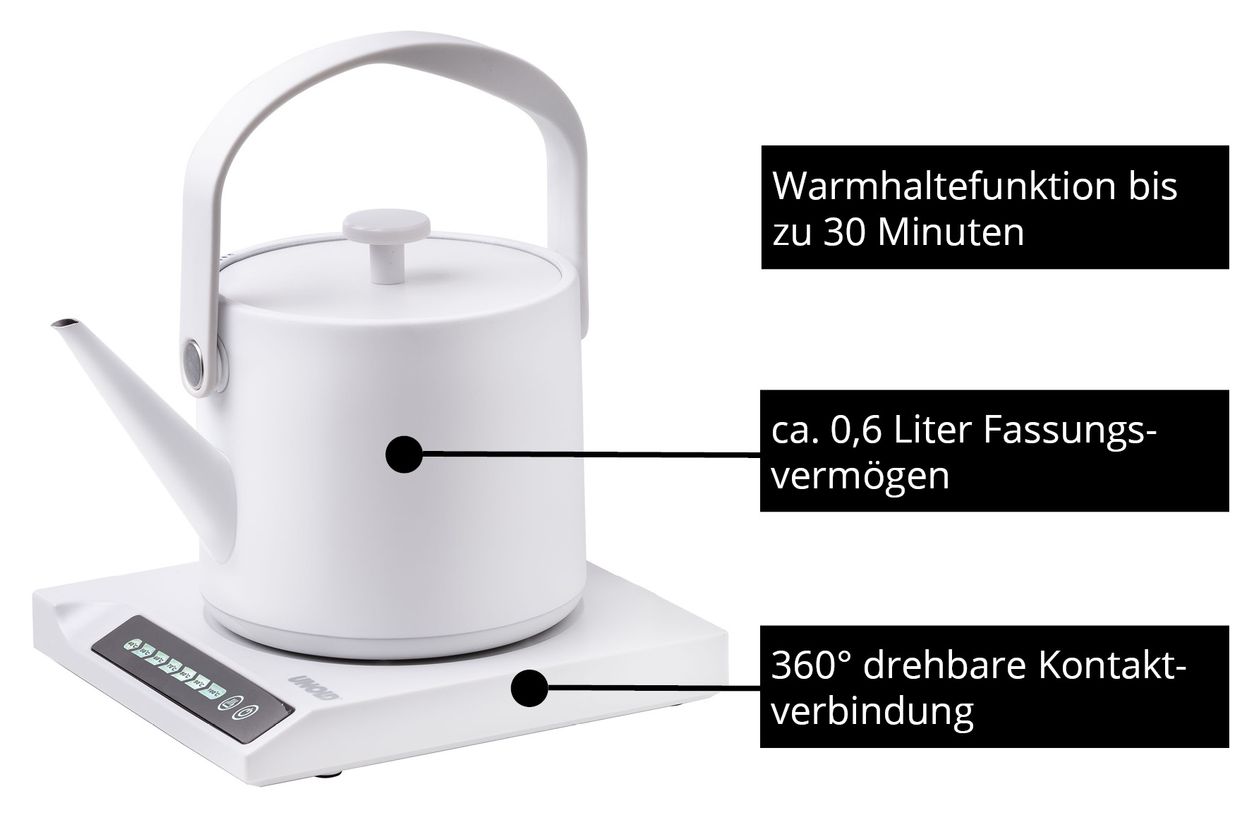 18210 Clara Blitzkocher 0,6 l Wasserkocher 800 W  (Weiß) 