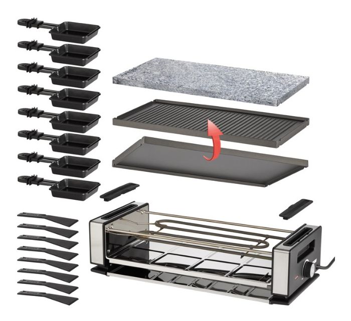 48760 Delice Basic Raclette 8 Person(en) 1200 W 