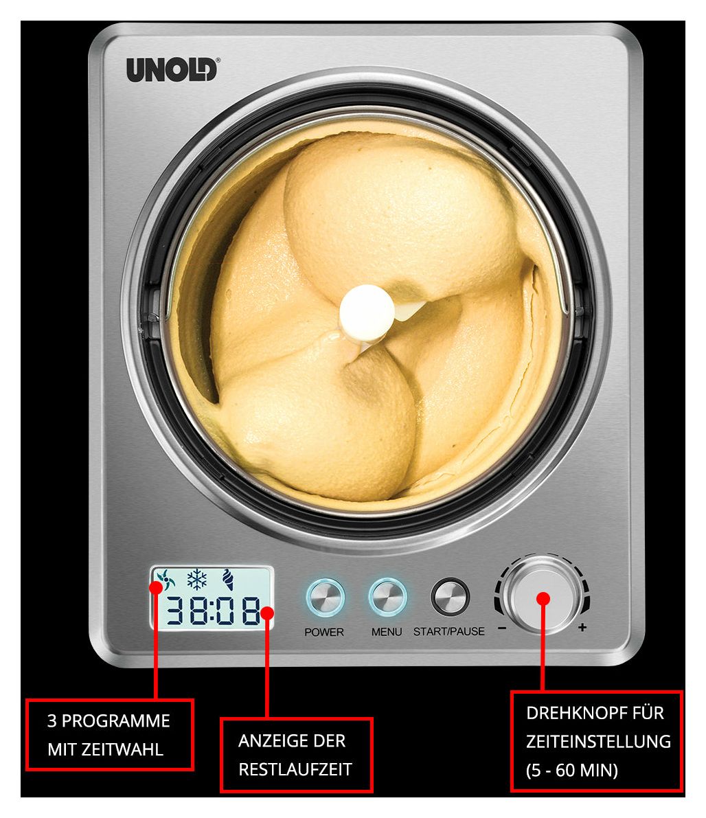 48880 Profi Plus 2,5 l Eismaschine 250 W 