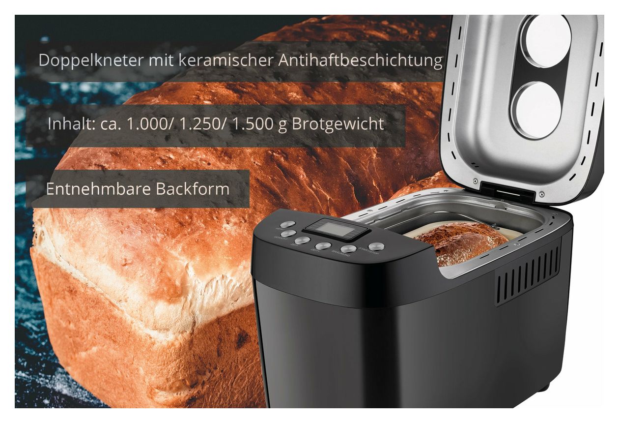 68520 Backmeister Big Brotbackautomat für 1,5 kg 850 W 