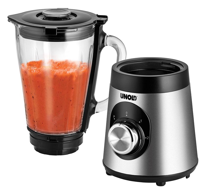 78625 1,5 l Standmixer 2 Geschwindigkeiten 500 W (Schwarz, Edelstahl, Transparent) 