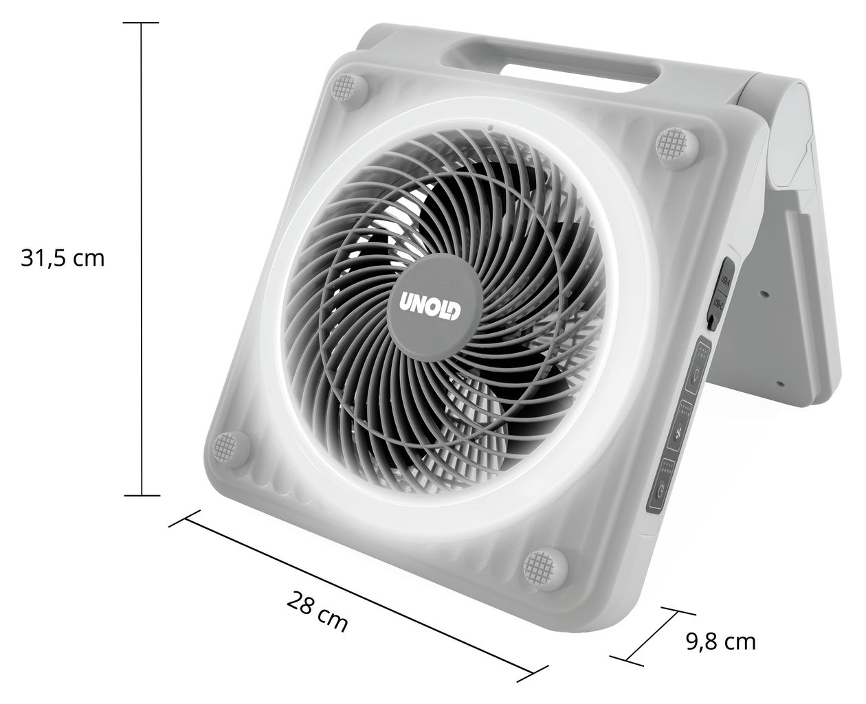 86517 Solar Handventilator  (Grau) 