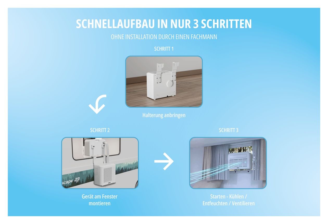 86320 5K Mobiles Split-Klimagerät Mobile Split-Klimaanlage EEK: A 